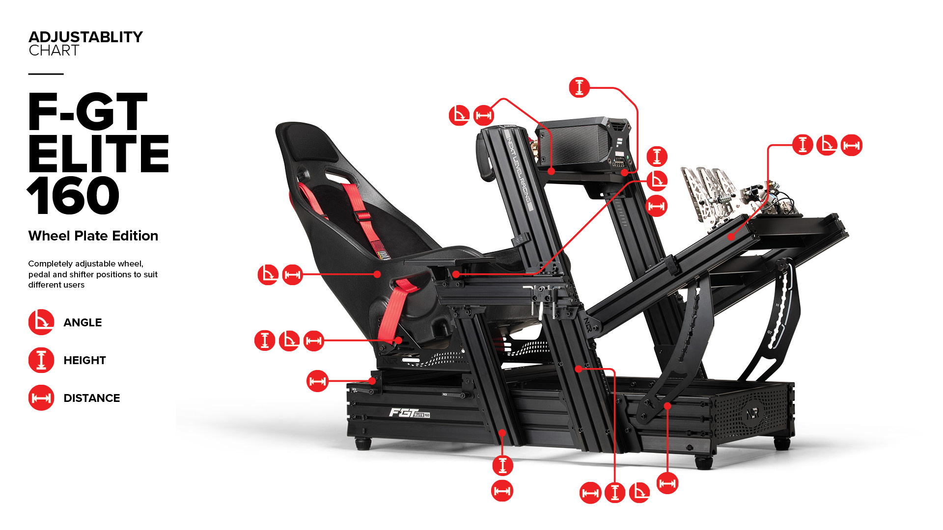 Next Level Racing F-GTElite 160 - Wheel Plate Edition - Image 7